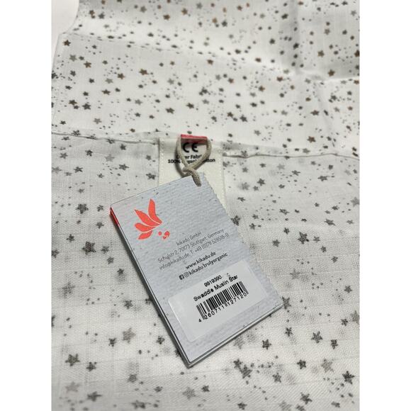 Kikadu Organic Star Muslin Blanket Small Security Swaddle - Picture 2 of 5